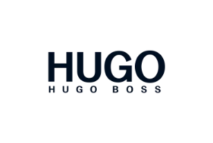 HUGO BOSS logo in black