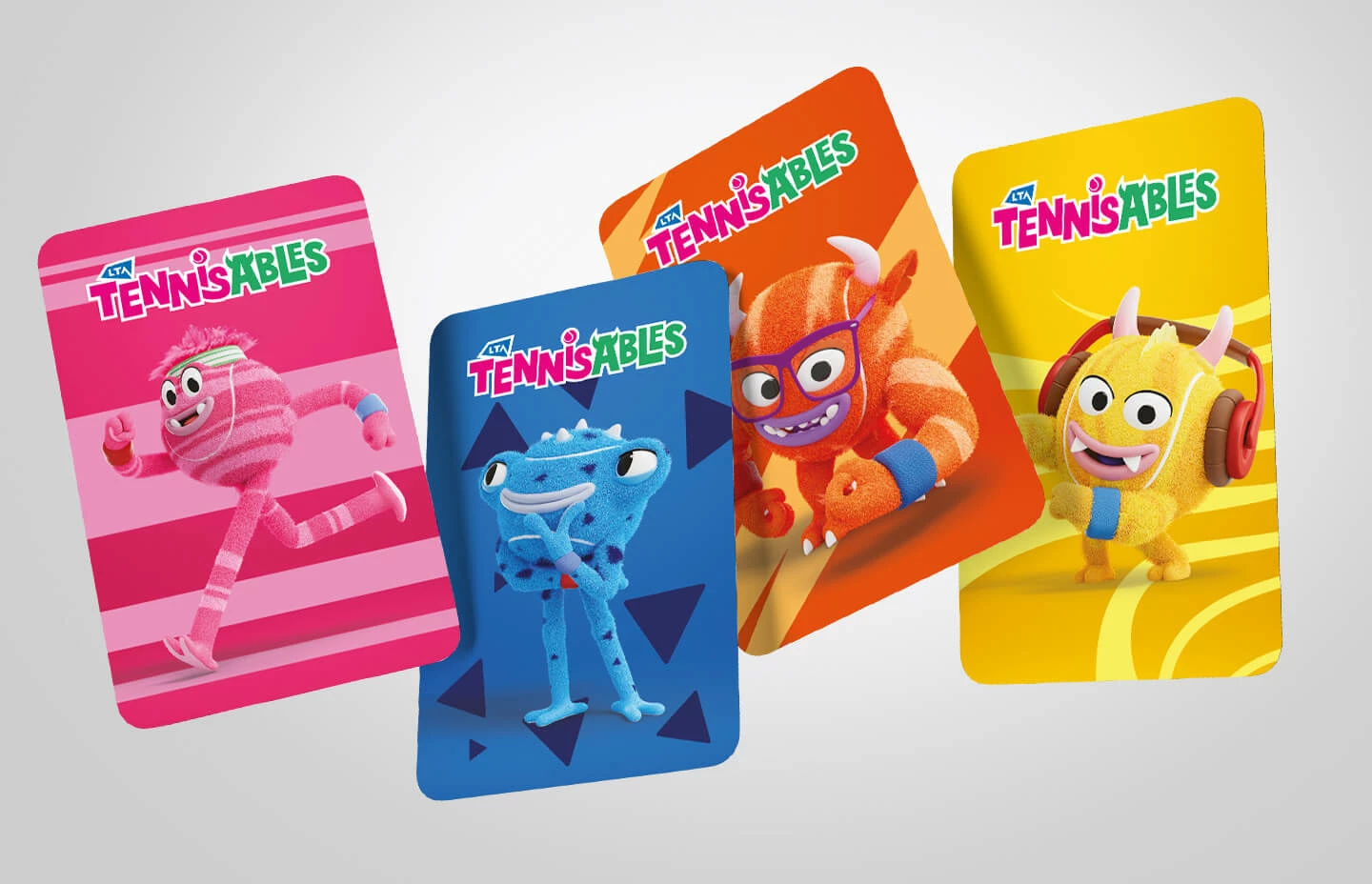 A colourful suite of Tennisables cards