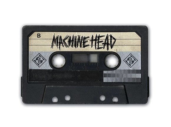 a cassette tape with Machine Head written on it