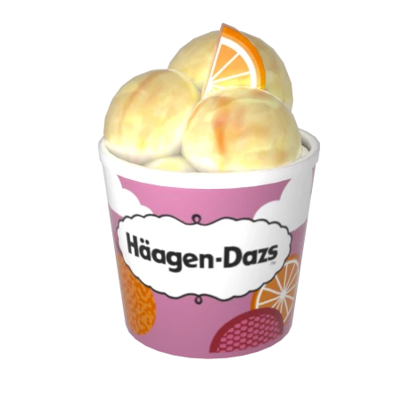 3D model of Häagen-Dazs new ice cream flavour