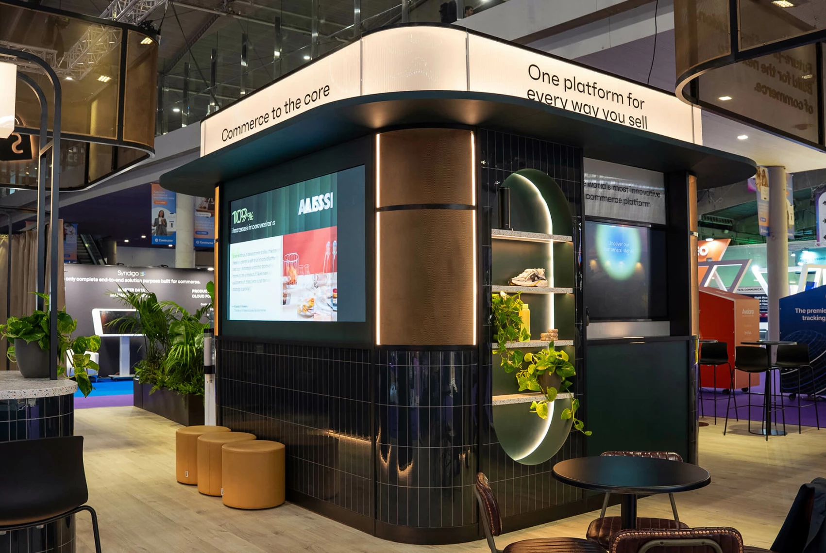 Event activation using NFC technology and digital storytelling to bring Shopify customer stories to life