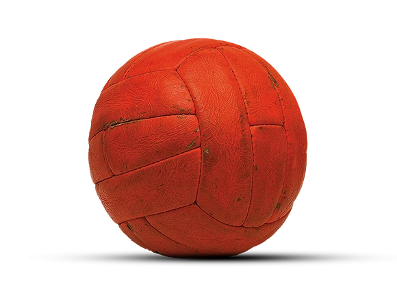 an old orange football