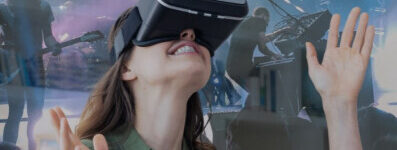 Lady-in-Headset-at-Virtual-Live-Concert